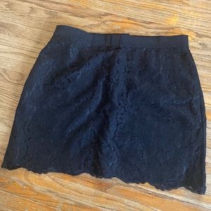 Joe Fresh Black Lace mini skirt